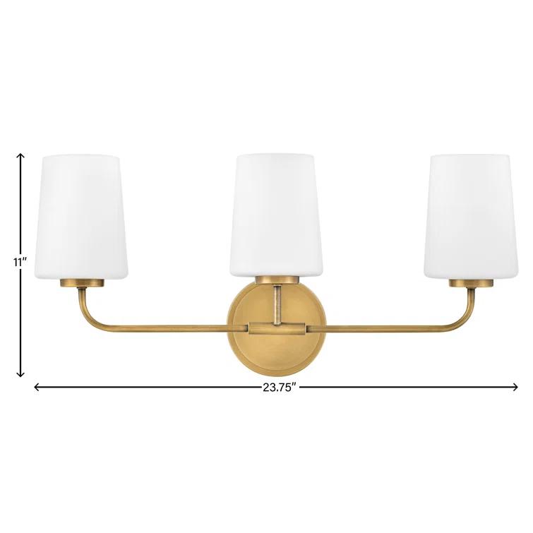 Fitz 3 Light Frosted Dimmable Vanity Light