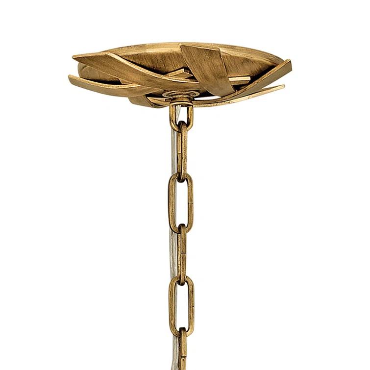 Fredrick Ramond Vida 29.25" Six-Light Single Tier Candle Chandelier w/ Crystal Accents
