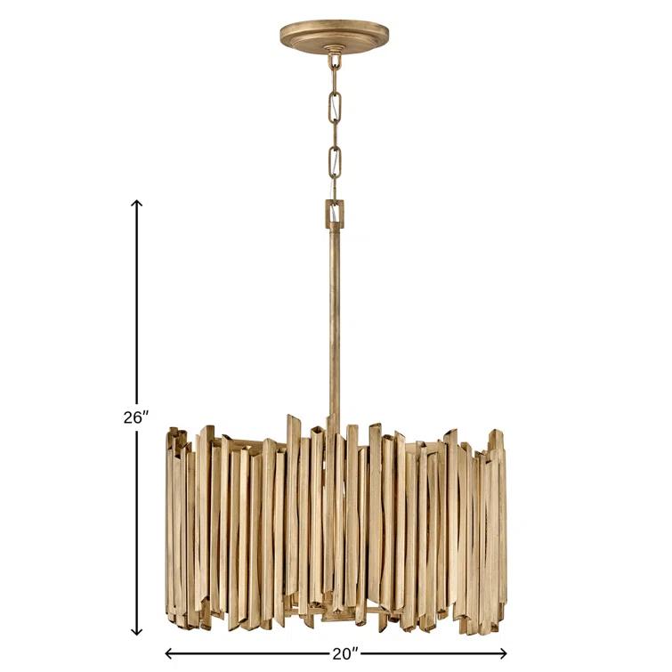 Hinkley Roca 20" Three-Light Hand-Painted Modern Chandelier by Lisa McDennon