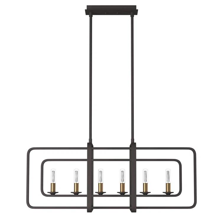 Fernand 6-Light Kitchen Island Linear Pendant