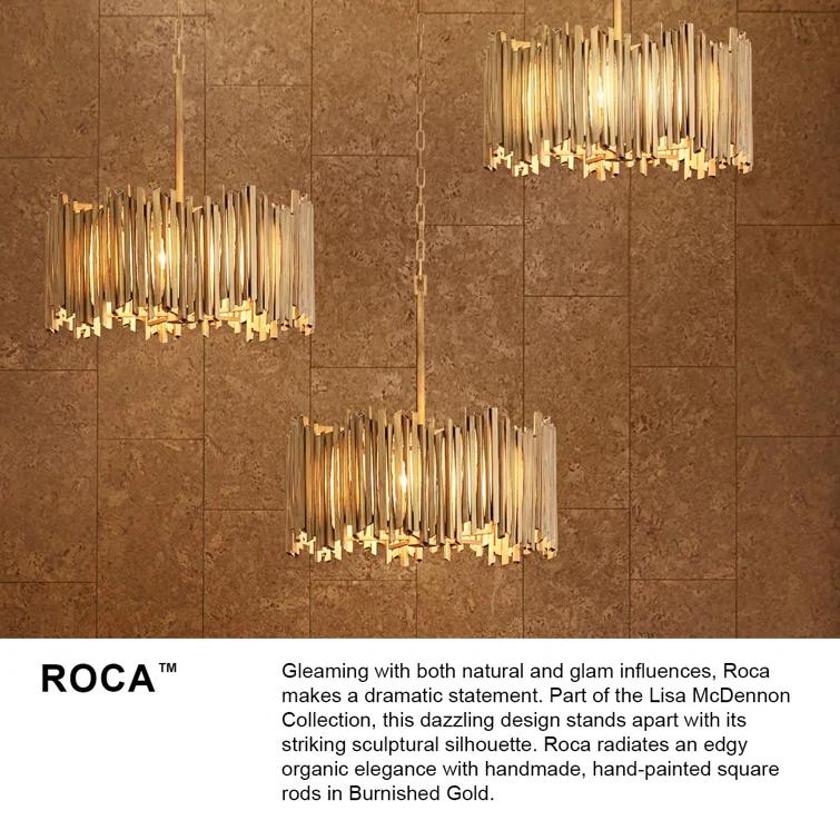 Hinkley Roca 20" Three-Light Hand-Painted Modern Chandelier by Lisa McDennon