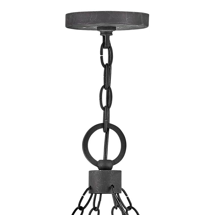 Sawyer 12-Light Single Tier Outdoor Rustic Chandelier