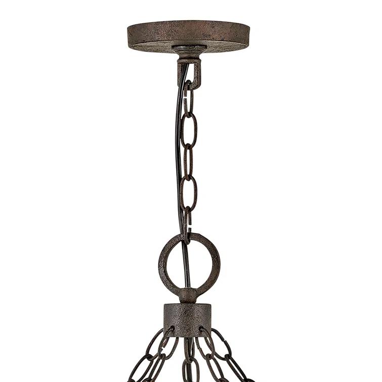 Sawyer 15-Light Single Tier Outdoor Rustic Chandelier