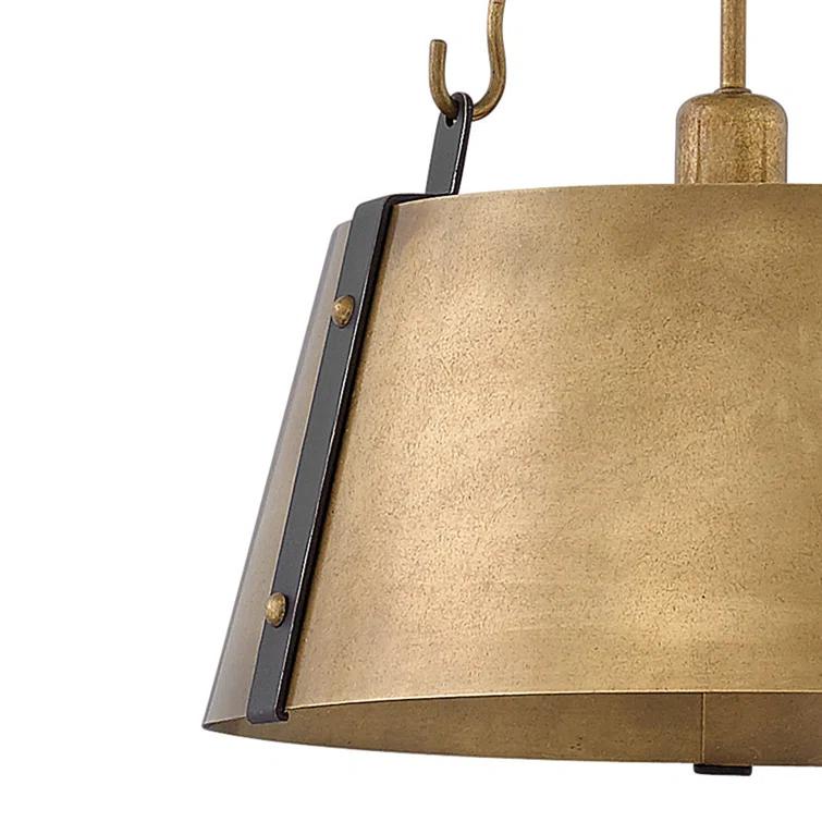 Cartwright Medium 1-Light Drum Pendant w/ Bold Rivets