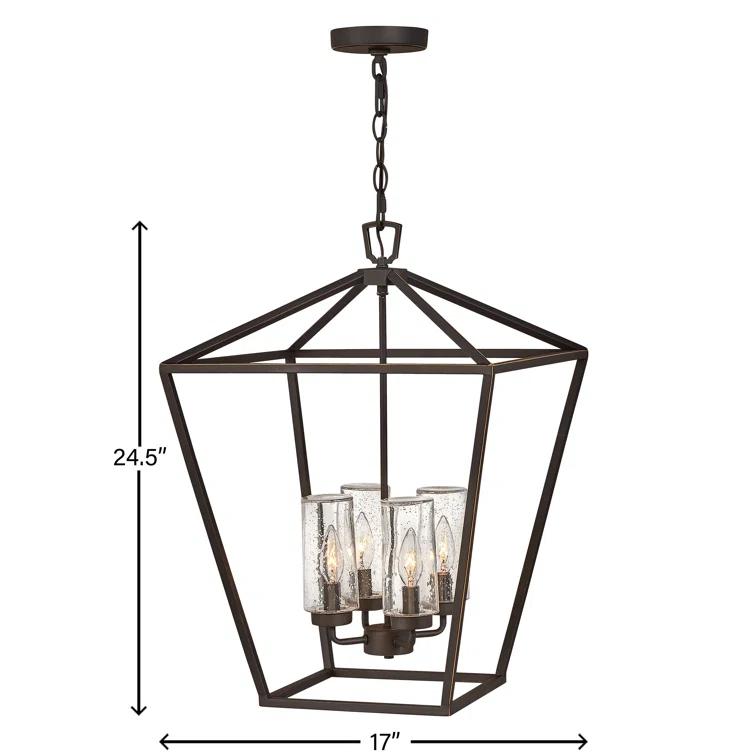 Alford Place 4 -Bulb 24.5" H Outdoor Hanging Lantern