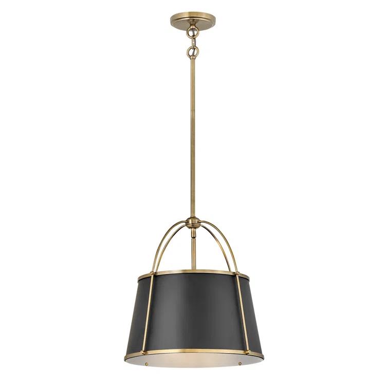 4894WS-Hinkley Lighting-Clarke - 12W 1 LED Large Pendant-16.25 Inches Tall and 16.25 Inches Wide-Warm Brass Finish