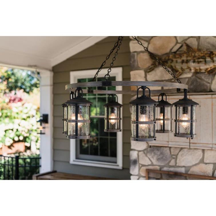 Hinkley Lakehouse Black 6 -Bulb 32" H Outdoor Chandelier