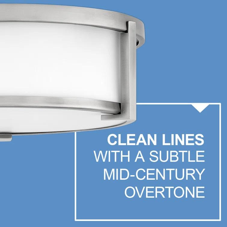 Romona 4 Light Glass Flush Mount