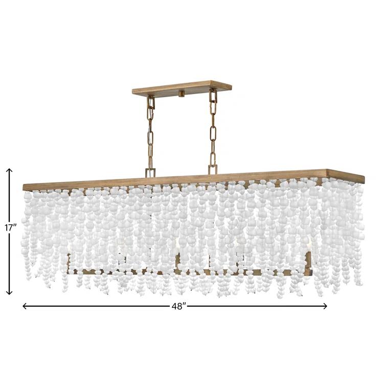 Dune 5 - Light Fabric Geometric Chandelier
