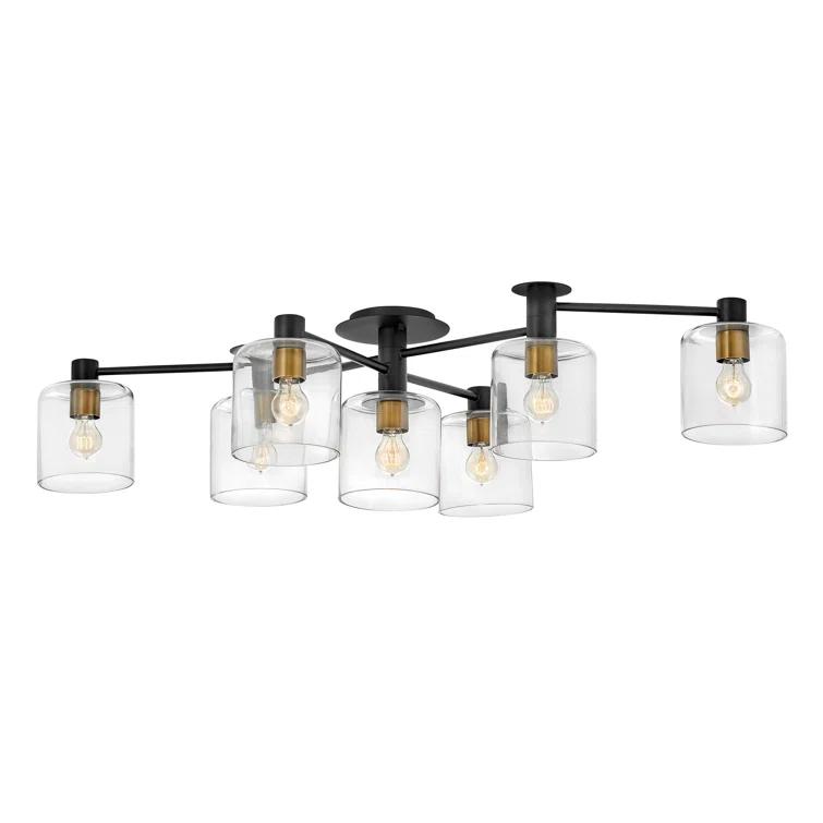 Axel Seven Light Adjustable Semi-Flush Mount Ceiling Light