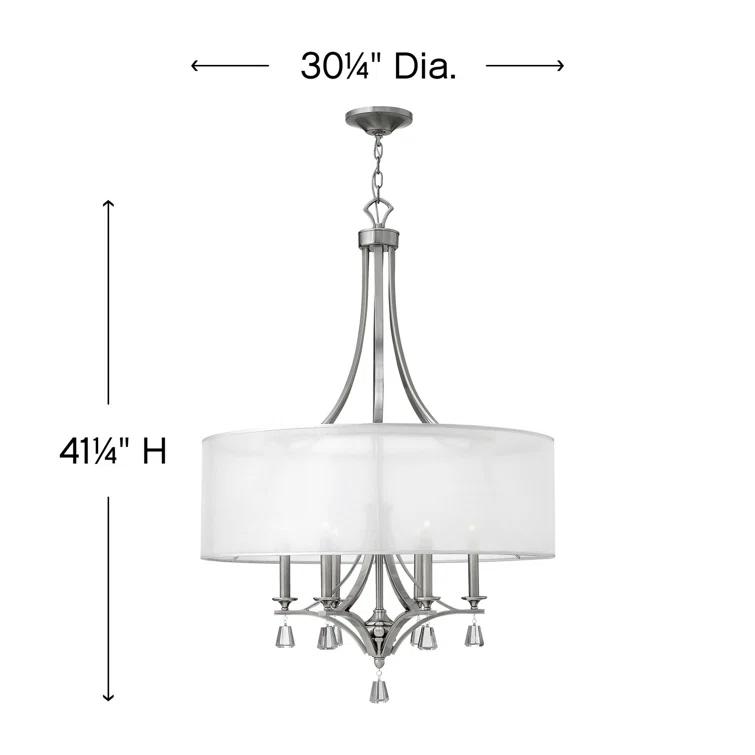 Mime 6 - Light Dimmable Drum Chandelier