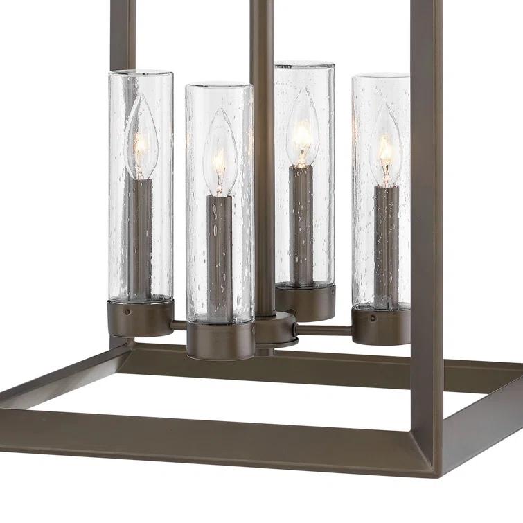 Hinkley Rhodes Four-Light 12V Outdoor Candle Open Cage Pendant