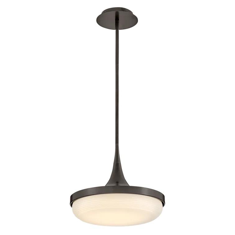 Elsa Integrated LED Convertible Pendant w/ Cased Opal Glass