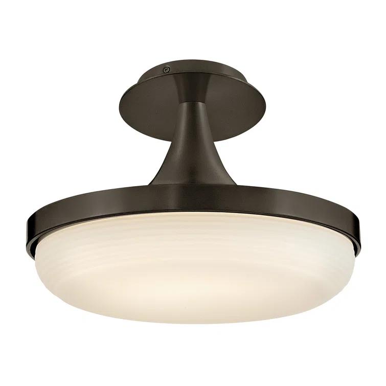 Elsa Integrated LED Convertible Pendant w/ Cased Opal Glass