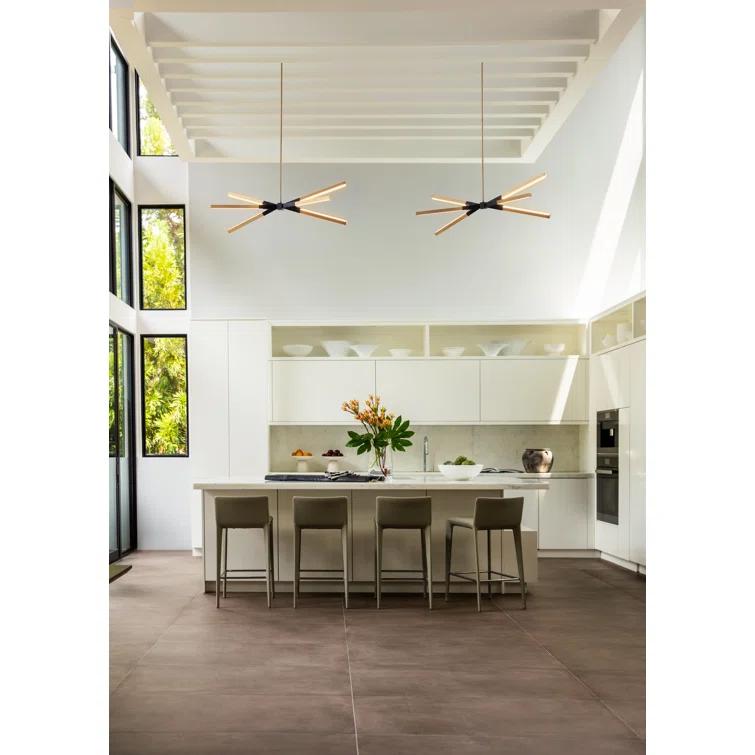 Rae 39" Integrated LED Hanging Linear Pendant Light
