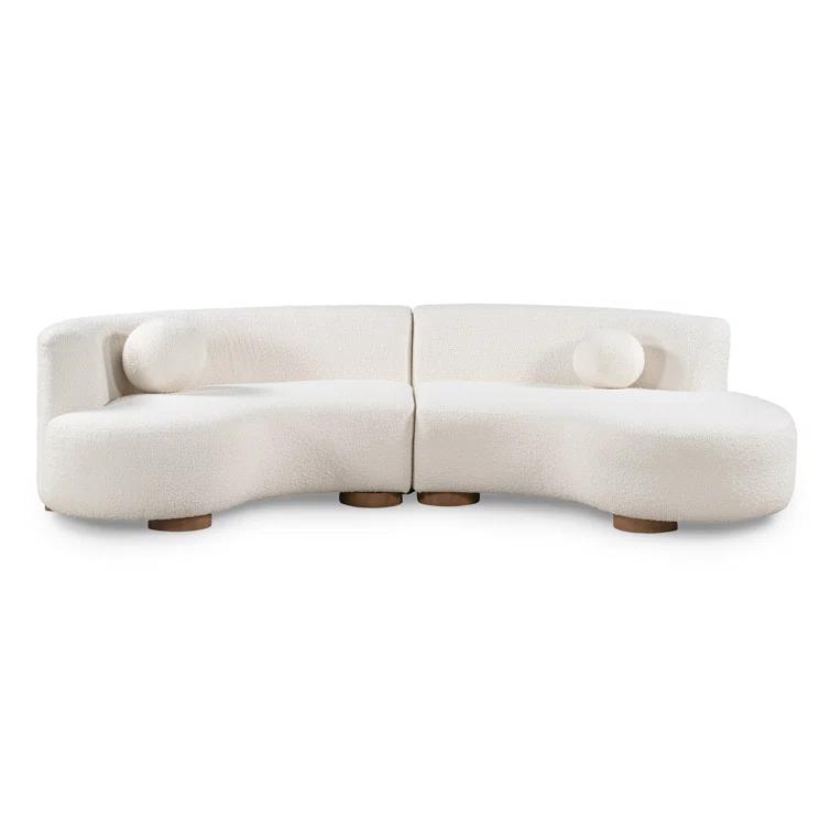 Octavia 2 - Piece Upholstered Curved Sectional