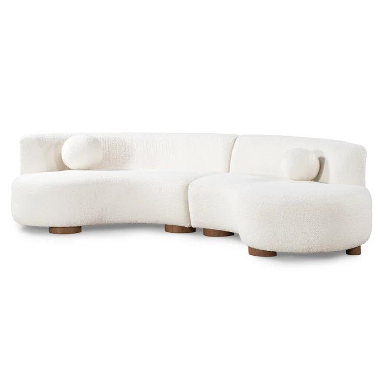 Octavia 2 - Piece Upholstered Curved Sectional