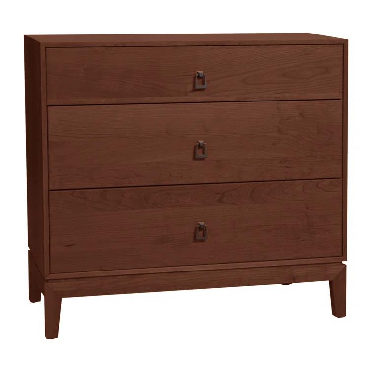 Mansfield Solid Wood 33.5'' W 3 - Drawer Dresser