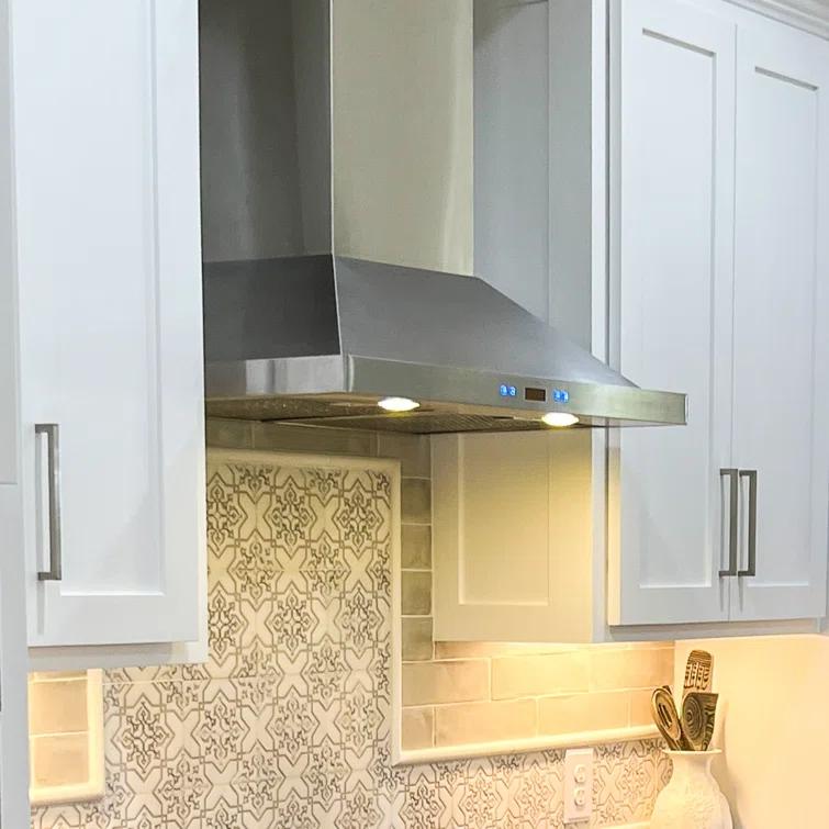 ProLine Range Hoods PROLINE 30" 600 CFM Convertible Wall Mount Range Hood in Brushed Stainless Steel