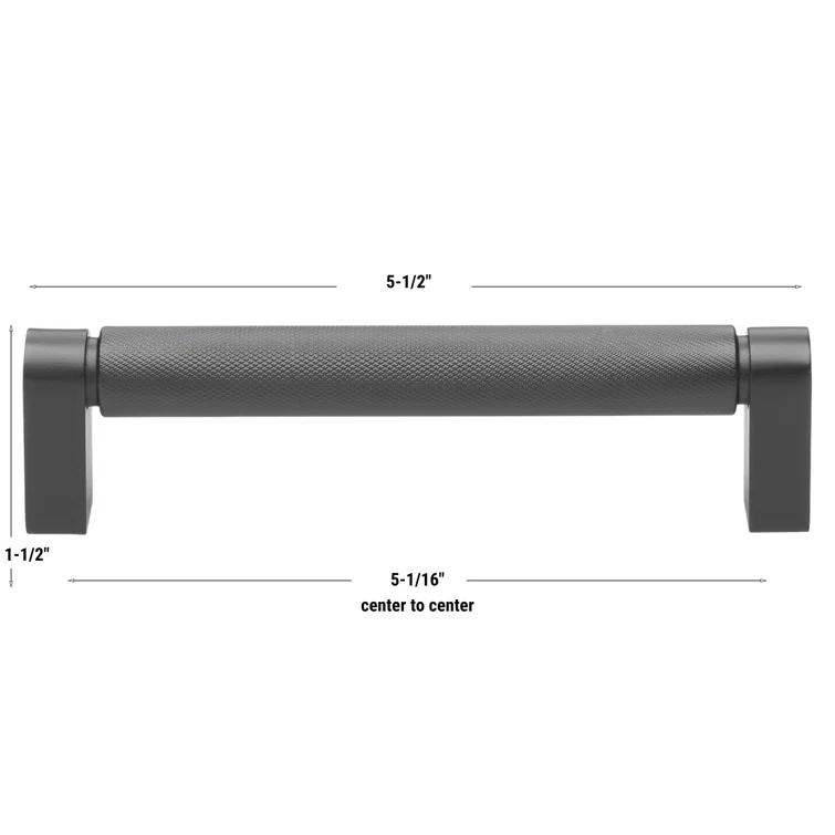 Kapri Collection 5-1/16" Center to Center Knurled Cabinet Bar Pull