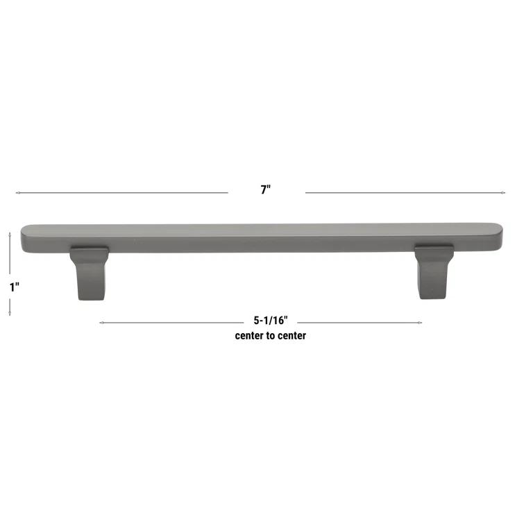 Giana Collection 5-1/16" Center to Center Solid Flat Bar Pull