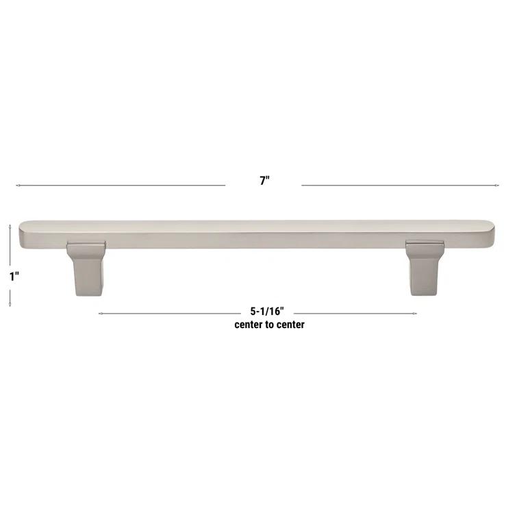 Giana Collection 5-1/16" Center to Center Solid Flat Bar Pull