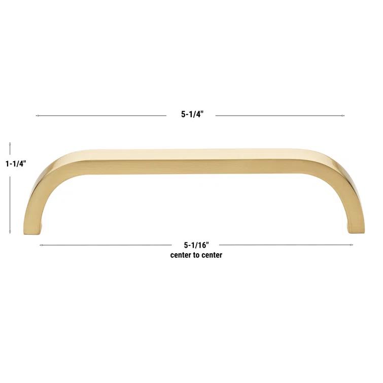 Giana Collection 5-1/16" Center to Center Curved Bar Pull