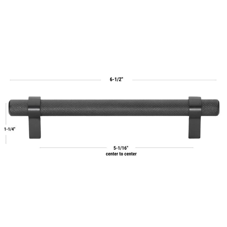 Pinnacle Collection GlideRite Hardware Solid Steel Euro Bar Pull