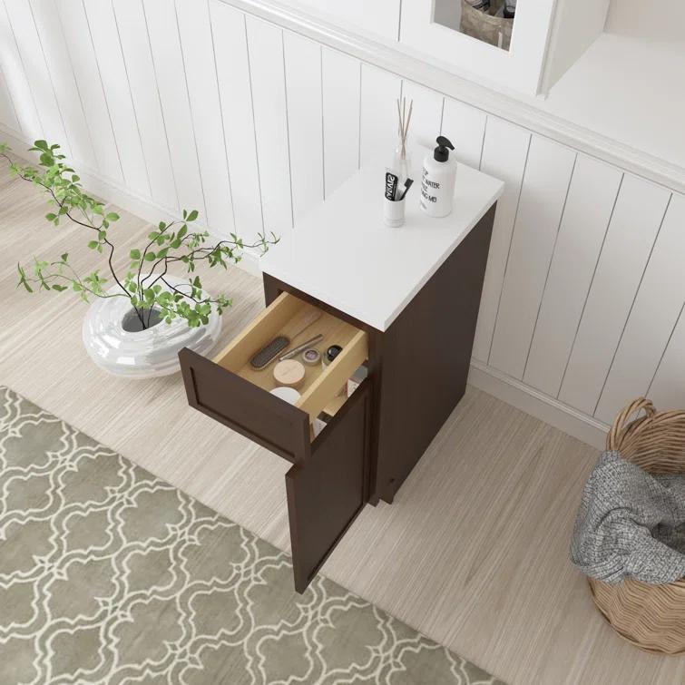 12" W Birch Plywood Freestanding Single Base Storage Cabinet