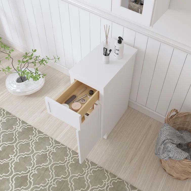 Vanity Art 12" W Birch Plywood Freestanding Single Base Storage Cabinet