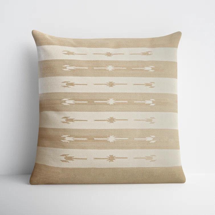 Estela Striped Cotton Throw Pillow