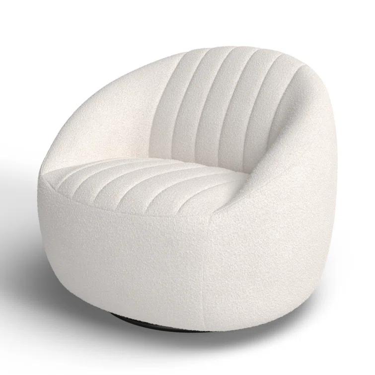 Anita Upholstered Swivel Barrel Chair