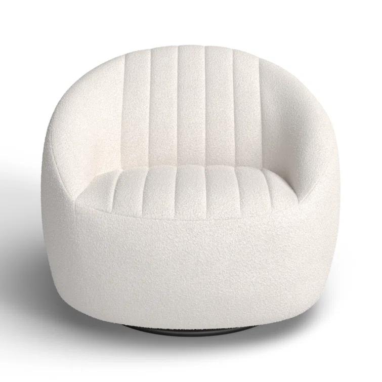 Anita Upholstered Swivel Barrel Chair