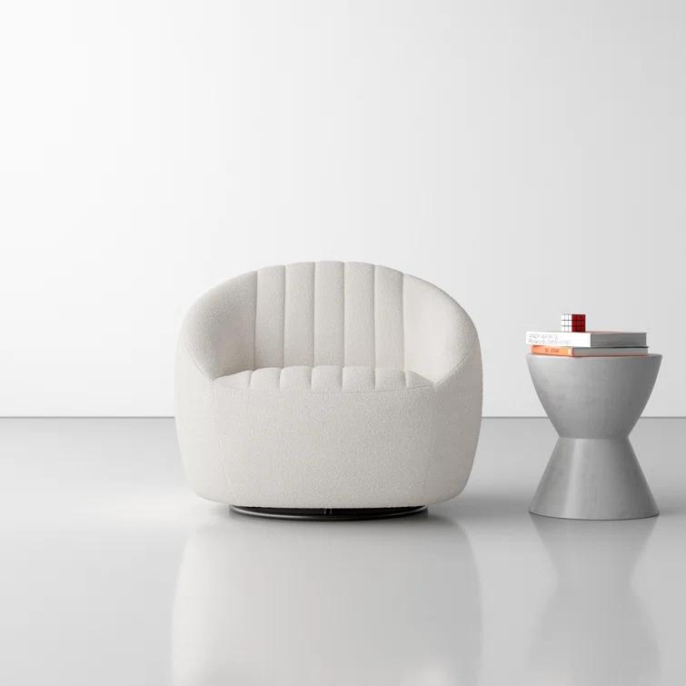 Anita Upholstered Swivel Barrel Chair
