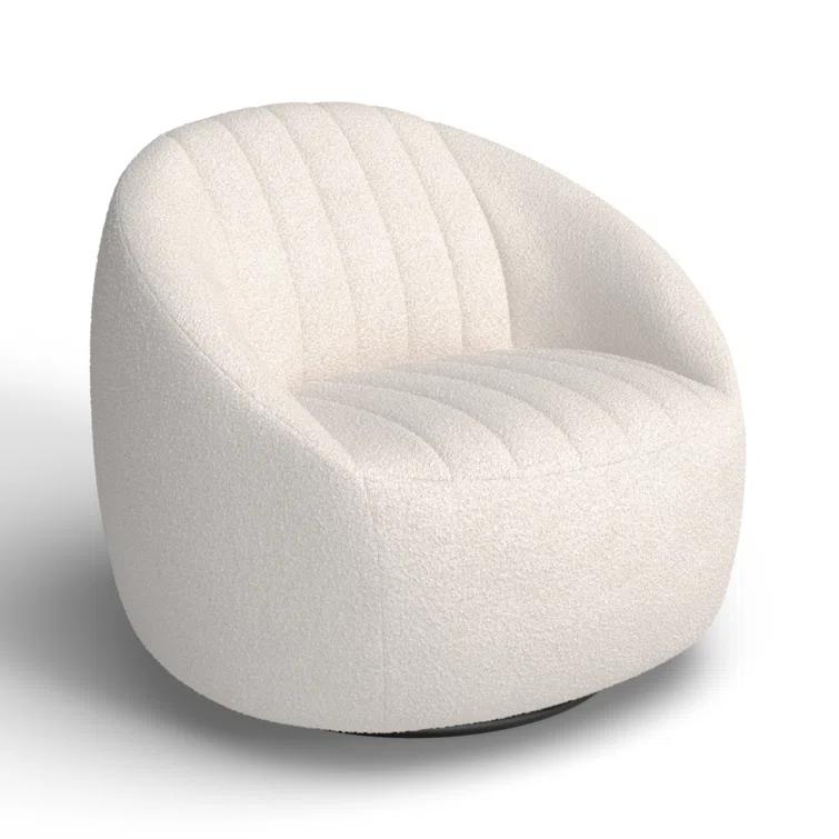 Anita Upholstered Swivel Barrel Chair