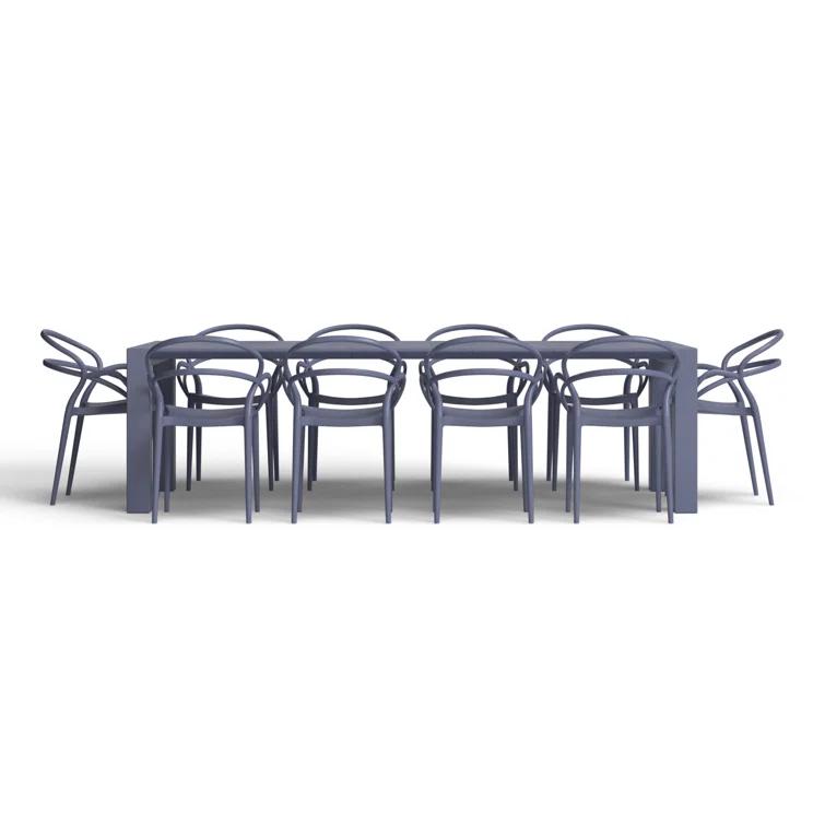 Comet 118'' Rectangular 10 - Person Outdoor Dining Set