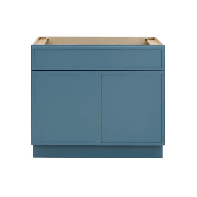 36" W Birch Plywood Freestanding Single Base Storage Cabinet with Soft Close Door