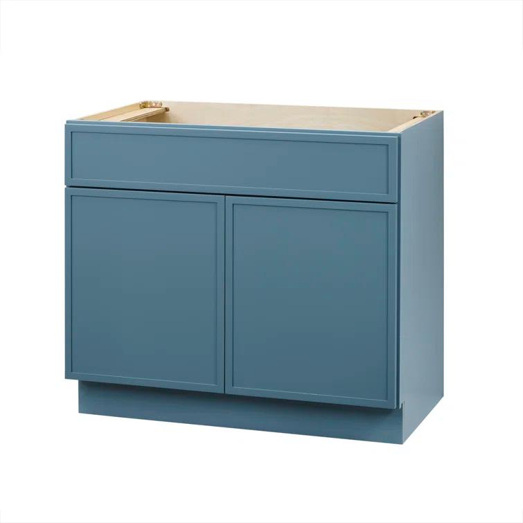 36" W Birch Plywood Freestanding Single Base Storage Cabinet with Soft Close Door