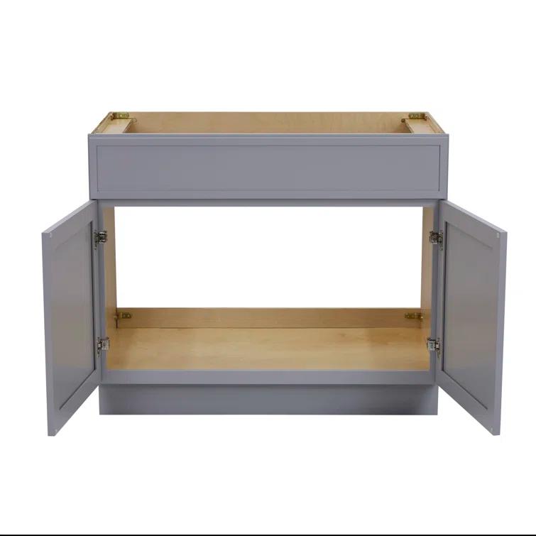 39" W Birch Plywood Freestanding Single Base Storage Cabinet with Soft Close Door