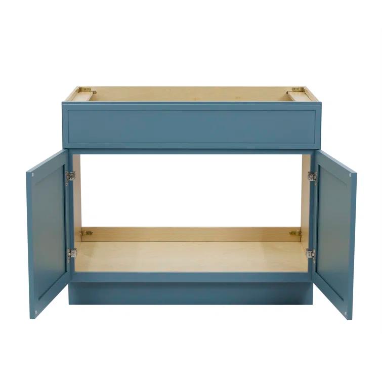 39" W Birch Plywood Freestanding Single Base Storage Cabinet with Soft Close Door