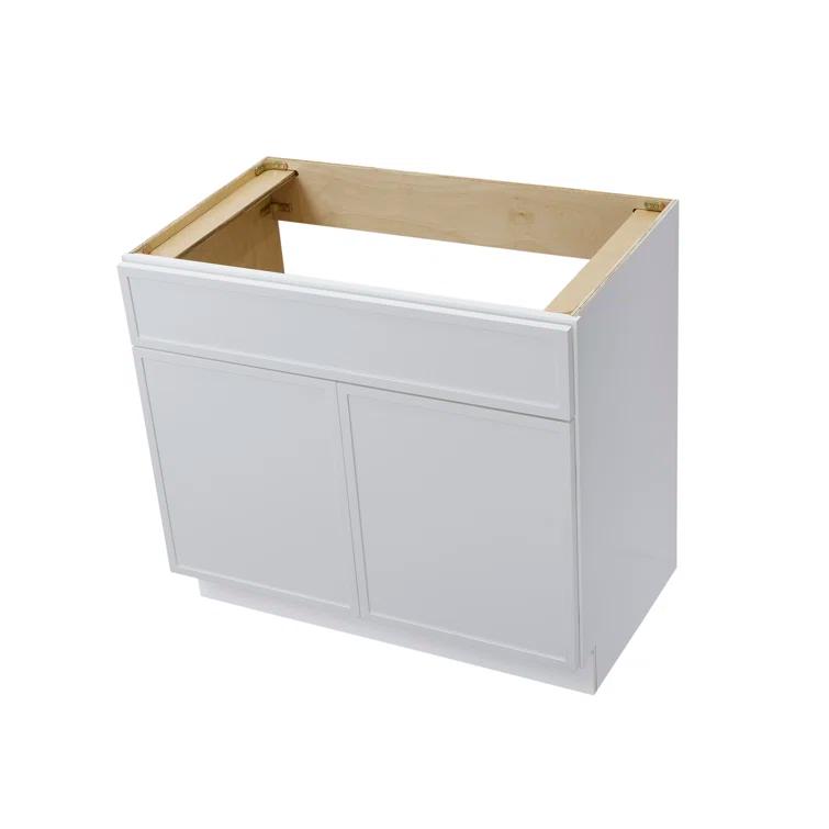 36" W Birch Plywood Freestanding Single Base Storage Cabinet with Soft Close Door