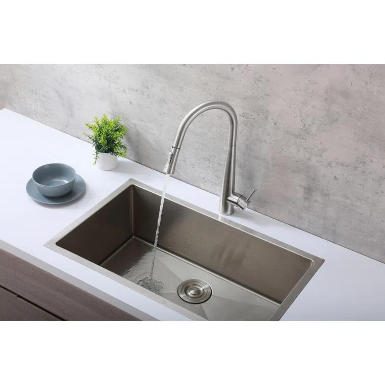 Elegant Lighting Lucas Pull Down Spray Kitchen Faucet