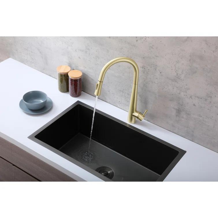 Elegant Lighting Lucas Pull Down Spray Kitchen Faucet