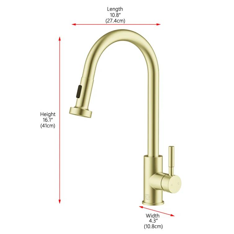 Elegant Lighting Sem Kitchen Faucet