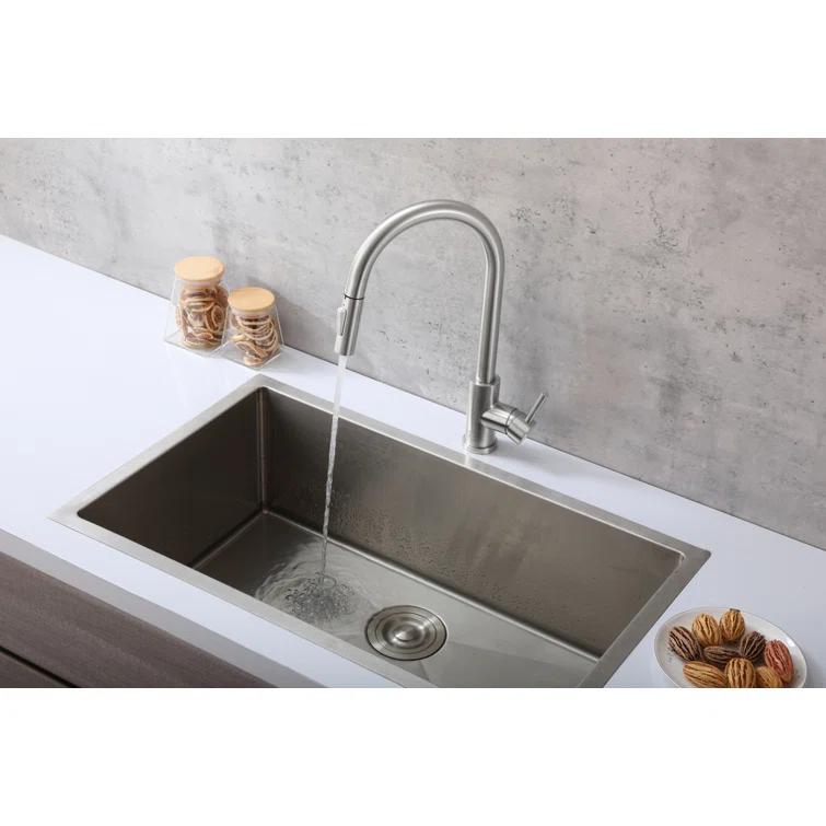 Elegant Lighting Luca Pull Down Spray Touch Kitchen Faucet