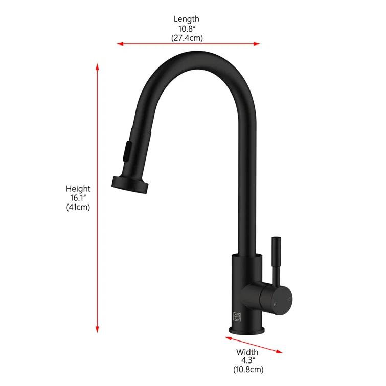 Elegant Lighting Sem Kitchen Faucet
