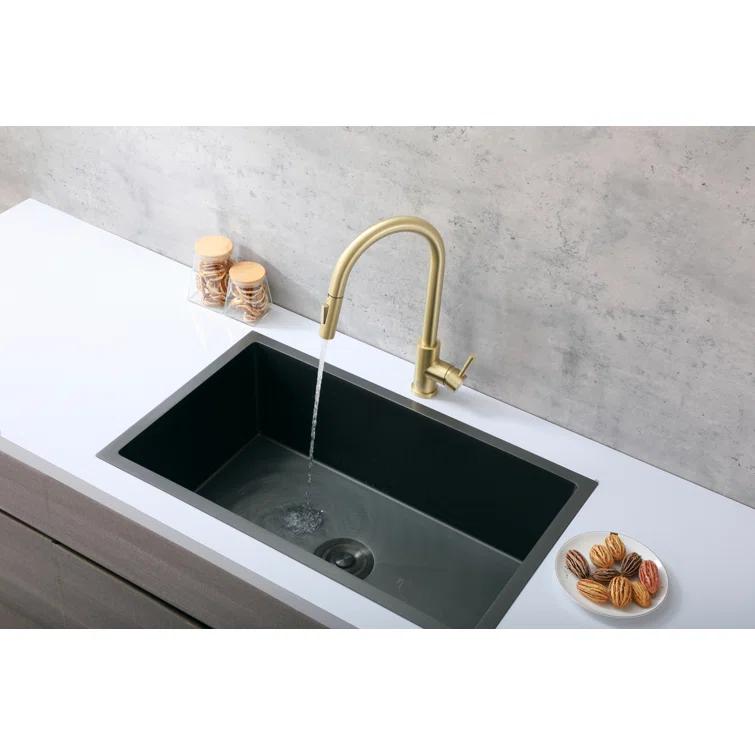 Elegant Lighting Luca Pull Down Spray Touch Kitchen Faucet