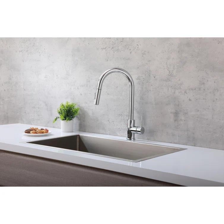 Elegant Lighting Luca Pull Down Spray Touch Kitchen Faucet