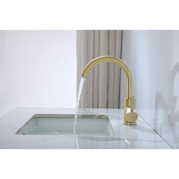 Elegant Home Living Louis Single-Hole Single-handle Bathroom Faucet FAV-1003BGD