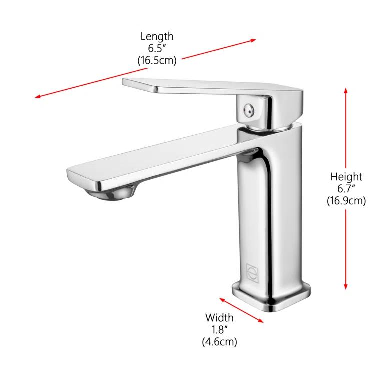 Lena Single-Hole Single-handle Bathroom Faucet